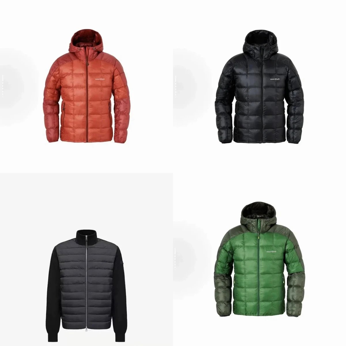 mont-bell Plasma 1000 Alpine Down Parka Lightweight Puffer Jacket Multicolor