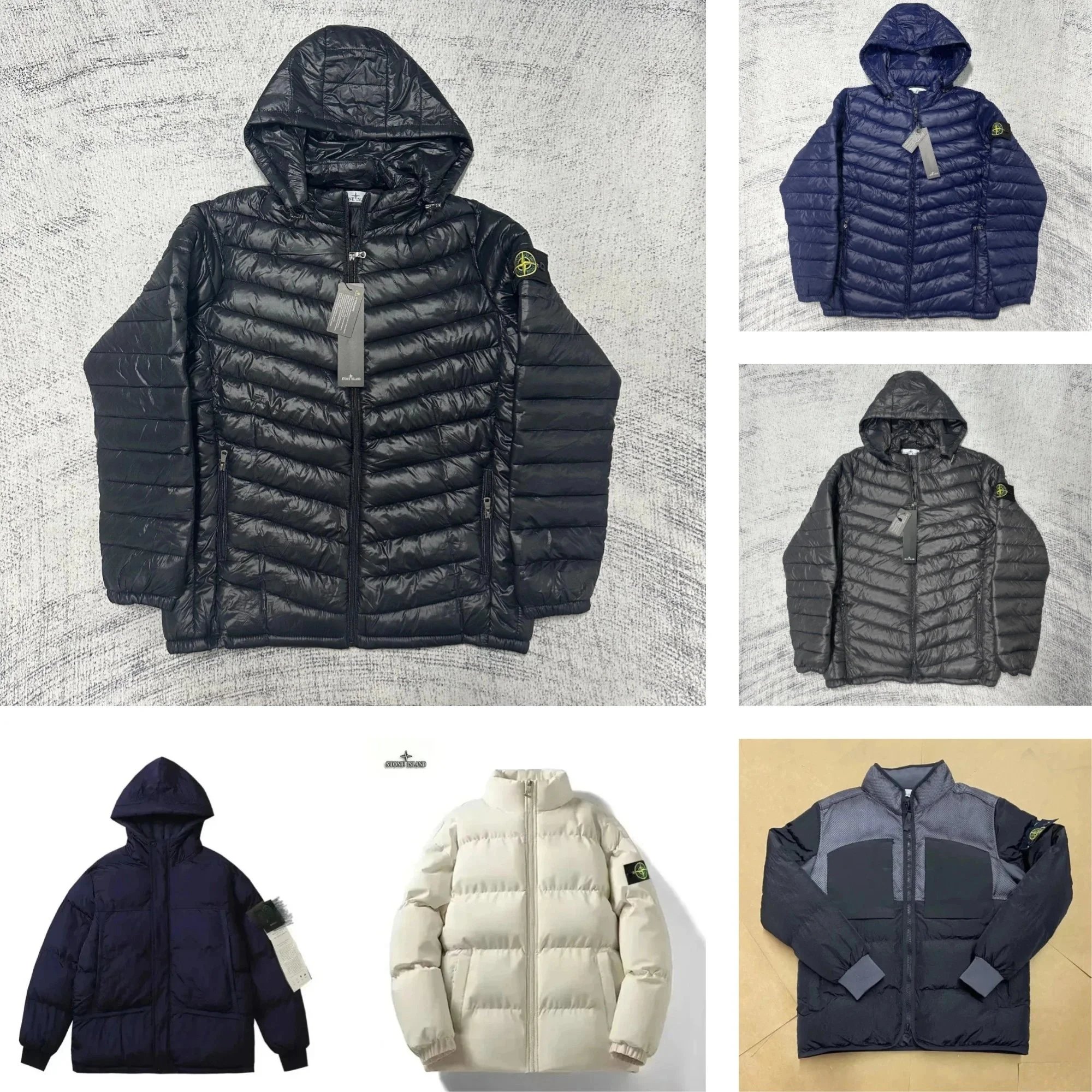 Stone Island Lightweight Down Jacket Puffer Black