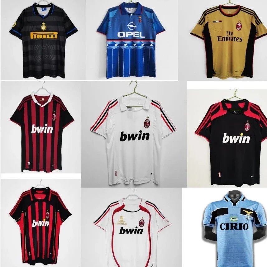 Design Vintage Football Jerseys Retro Soccer Kit Multicolor