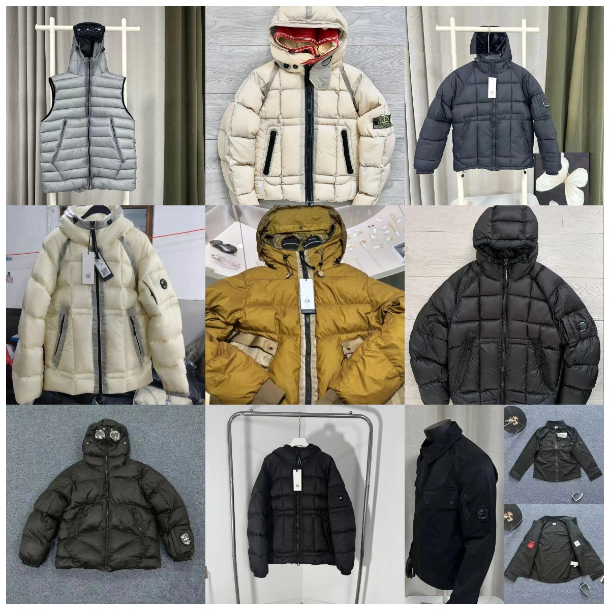 C.P. Company CP Goggle Jacket Puffer Down Jacket Black
