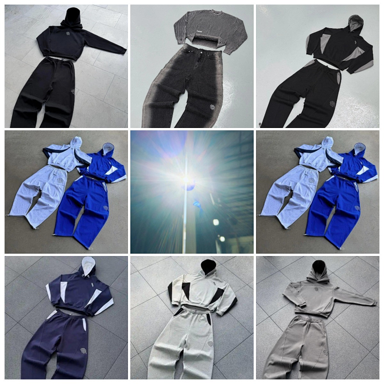 Corteiz Tracksuit Set Streetwear Matching Set Multicolor