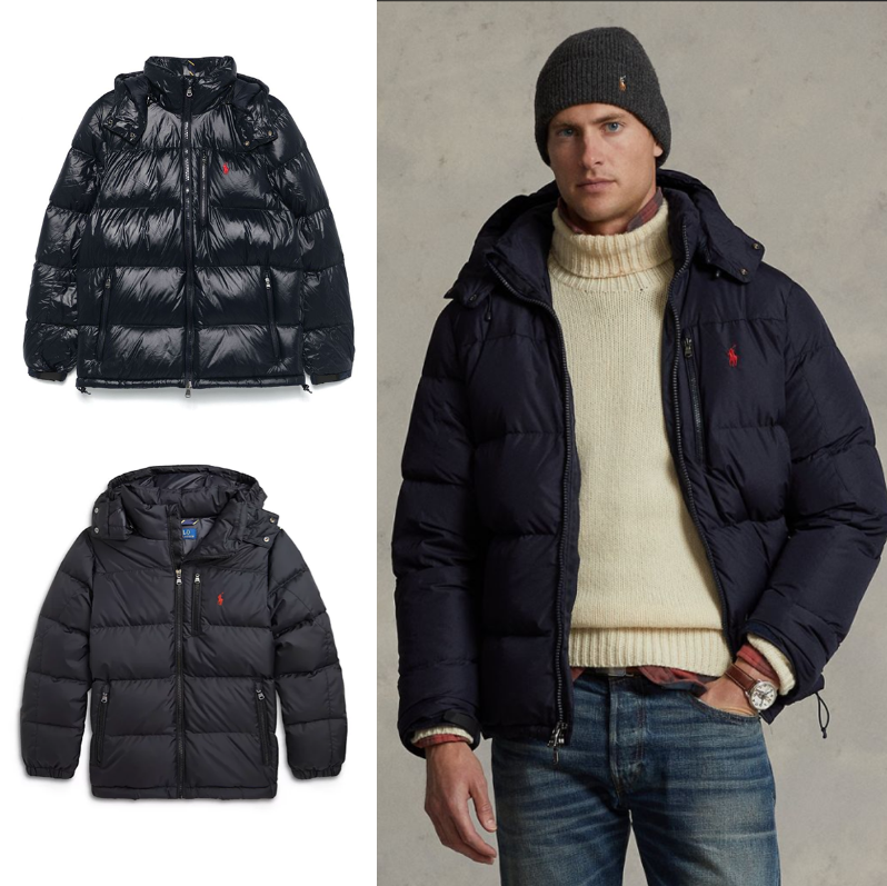 Ralph Lauren RL Water-Repellent Puffer Jacket Navy