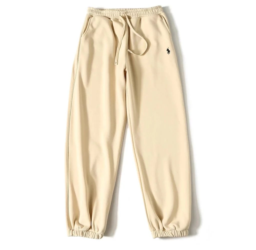 Ralph Lauren RL Pony Embroidery Casual Joggers Beige