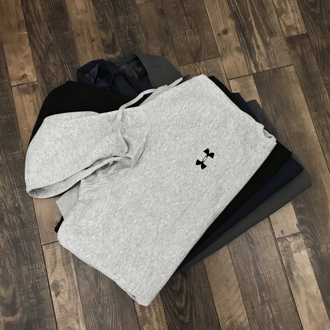 Under Armour UA Rival Fleece athletic Hoodie Gray
