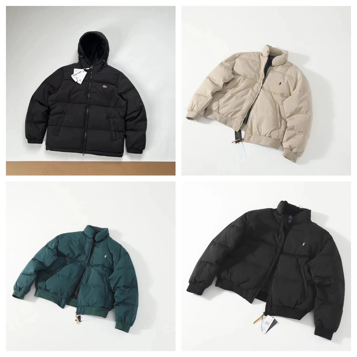 Ralph Lauren Puffer Jacket Warm Winter Down Jacket Black