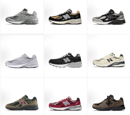 New Balance 990v3 Chunky Retro Sneakers Multicolor