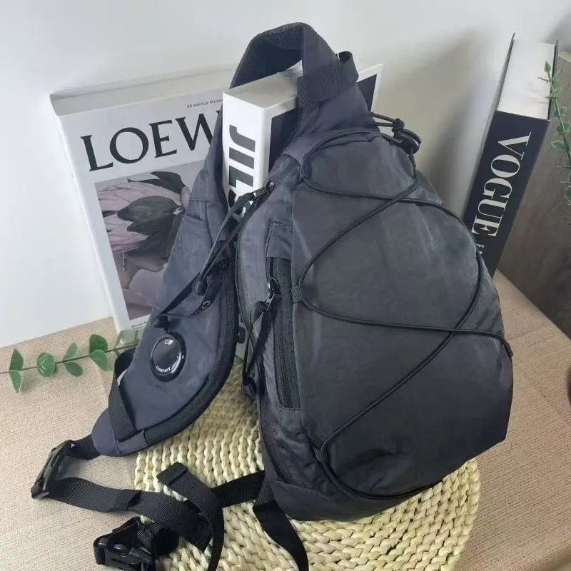 C.P. Company Lens Detail Technical Sling Bag Black