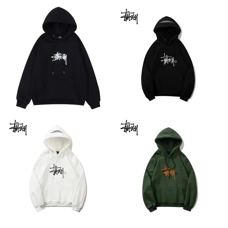 Stussy Stock Hoodie Graphic Streetwear Sweatshirt Multicolor