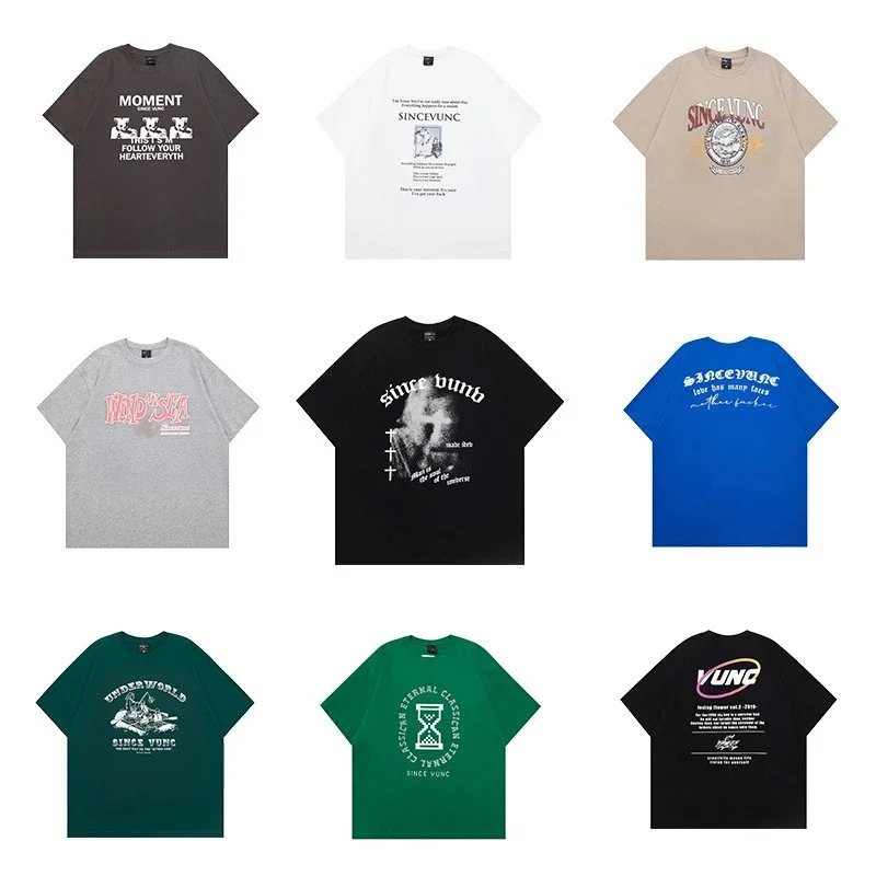 SINCEVUNC Graphic Print Oversized Tee Multicolor