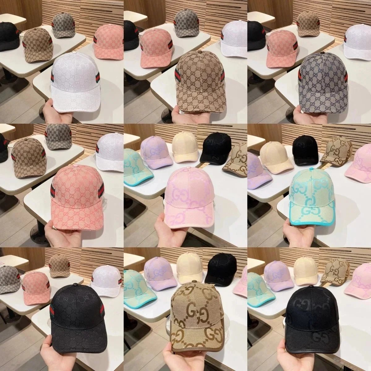 Gucci GG Canvas Baseball Cap Classic Streetwear Baseball Cap Multicolor