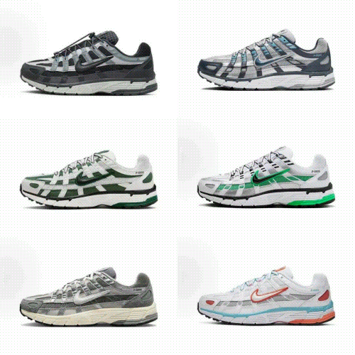 Nike P-6000 Chunky Running Sneakers Multicolor
