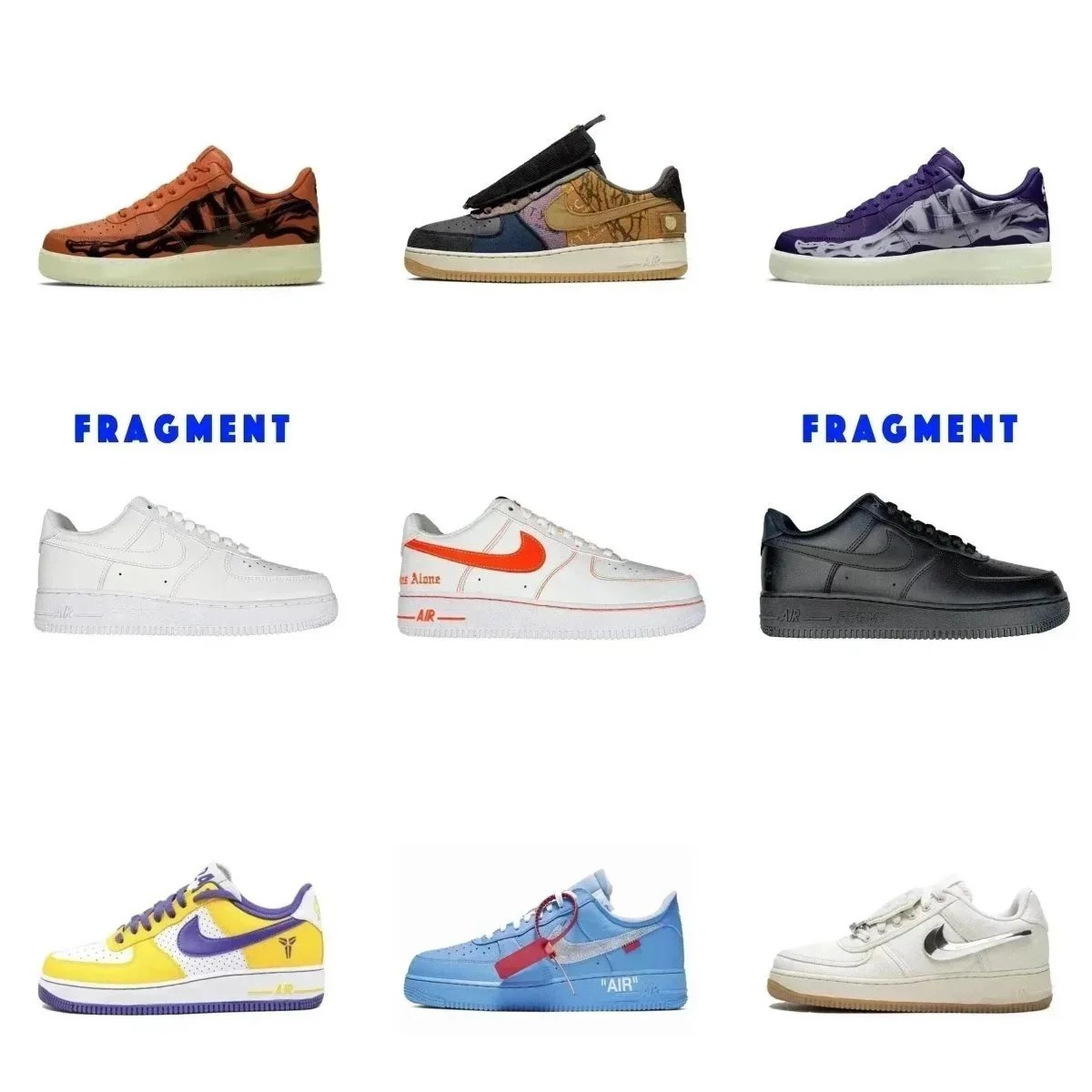 Nike Air Force 1 Iconic Low Top Sneakers Multicolor