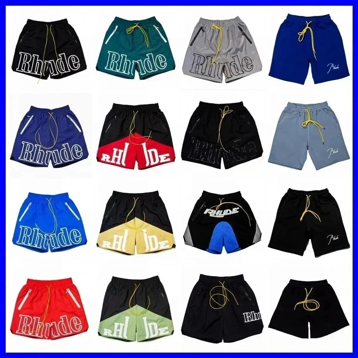 Rhude Traxedo Casual Shorts Multicolor
