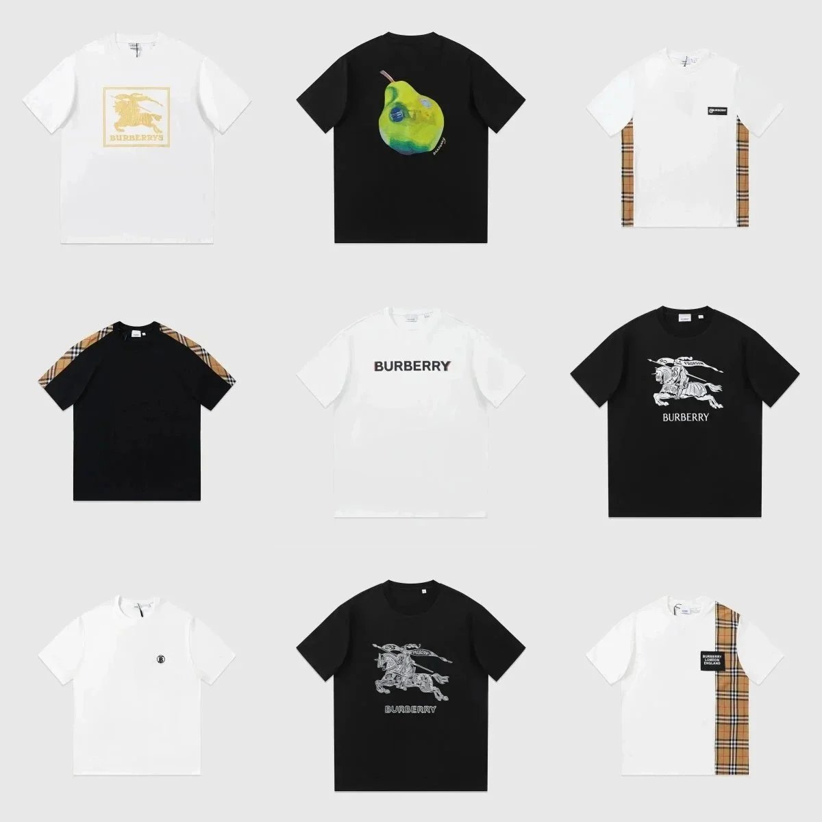 Burberry Graphic Print Cotton T-Shirt Multicolor