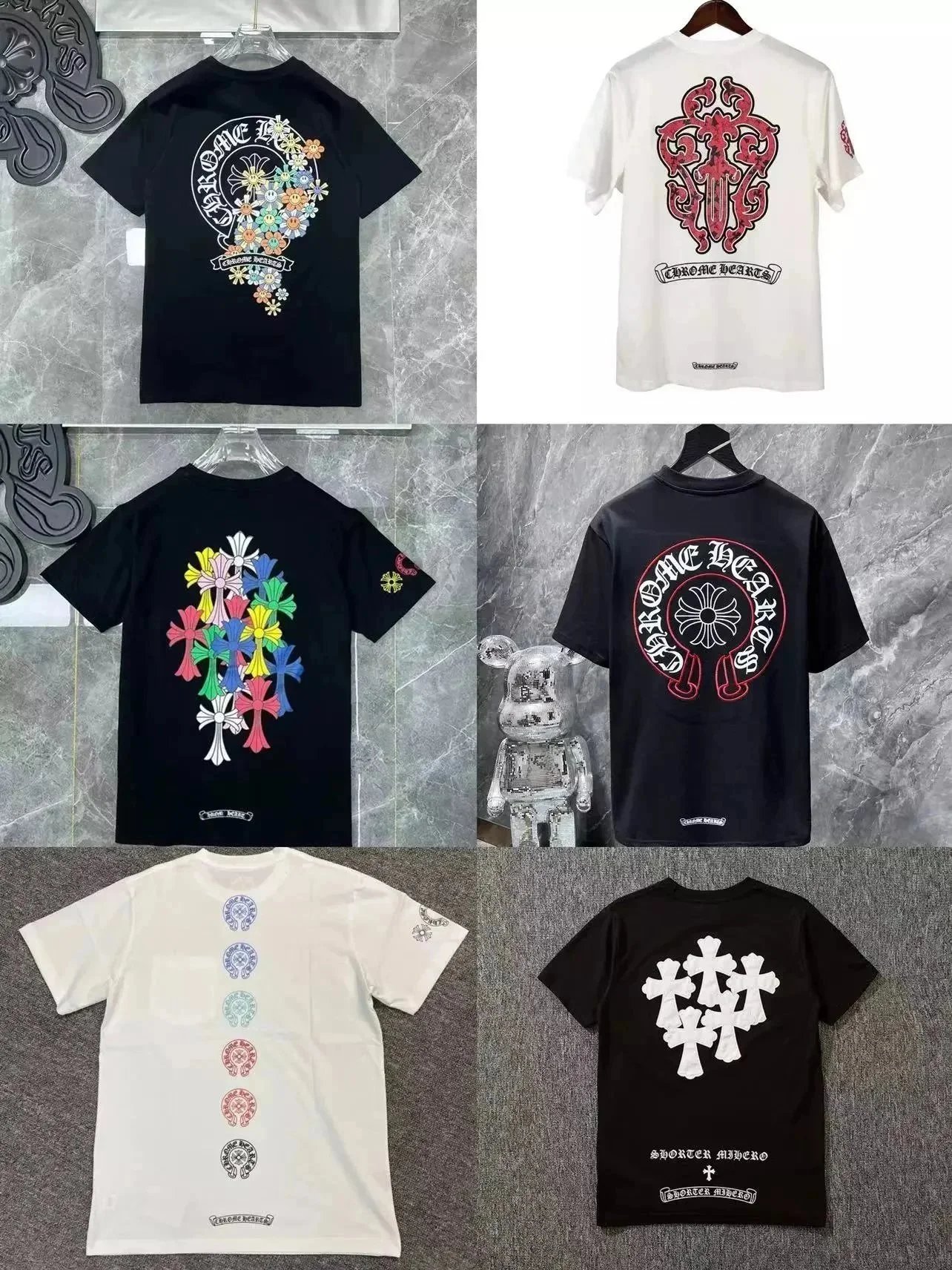 Chrome Hearts Graphic Print Cotton T-Shirt Multicolor