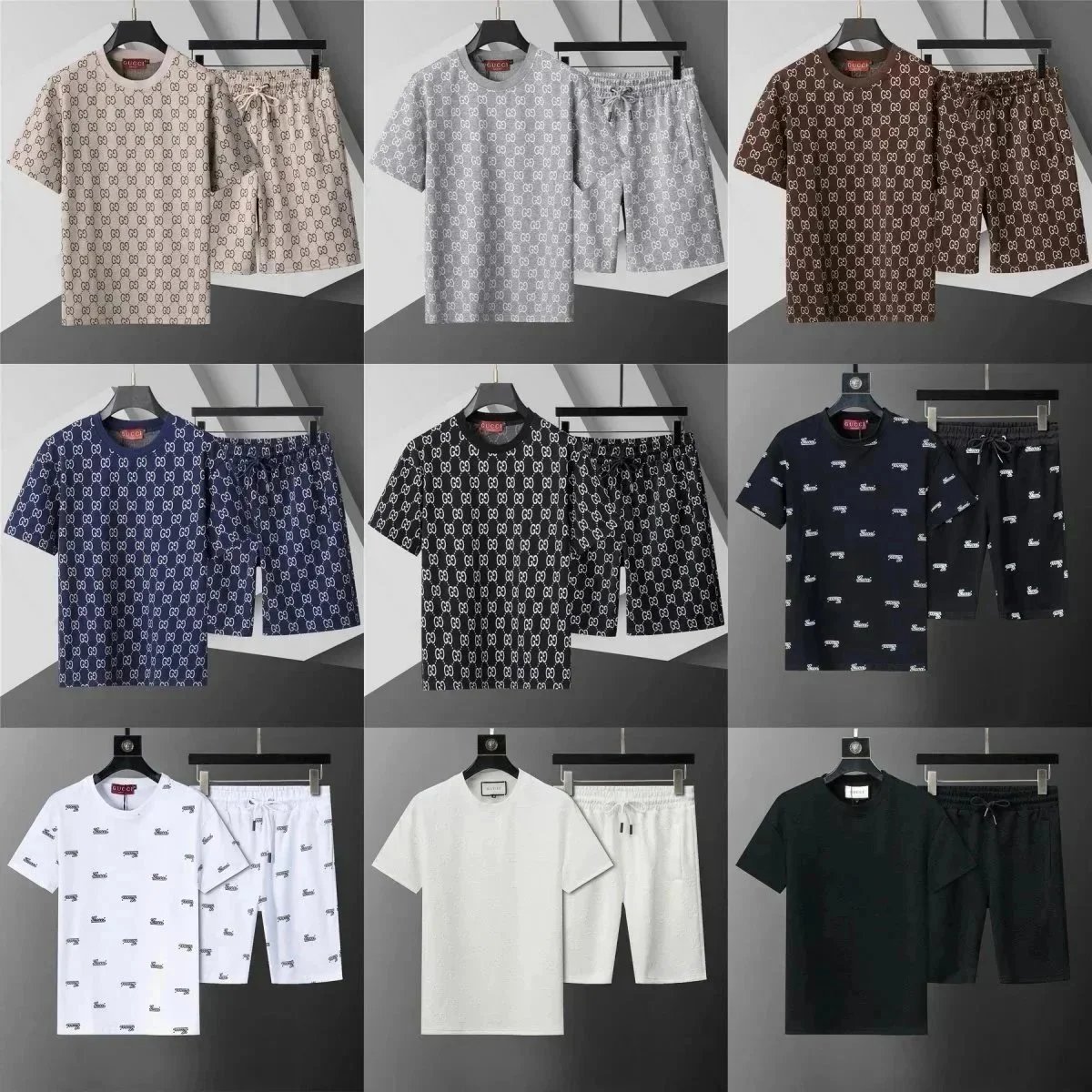 Gucci Monogram Print Casual Matching Set Multicolor