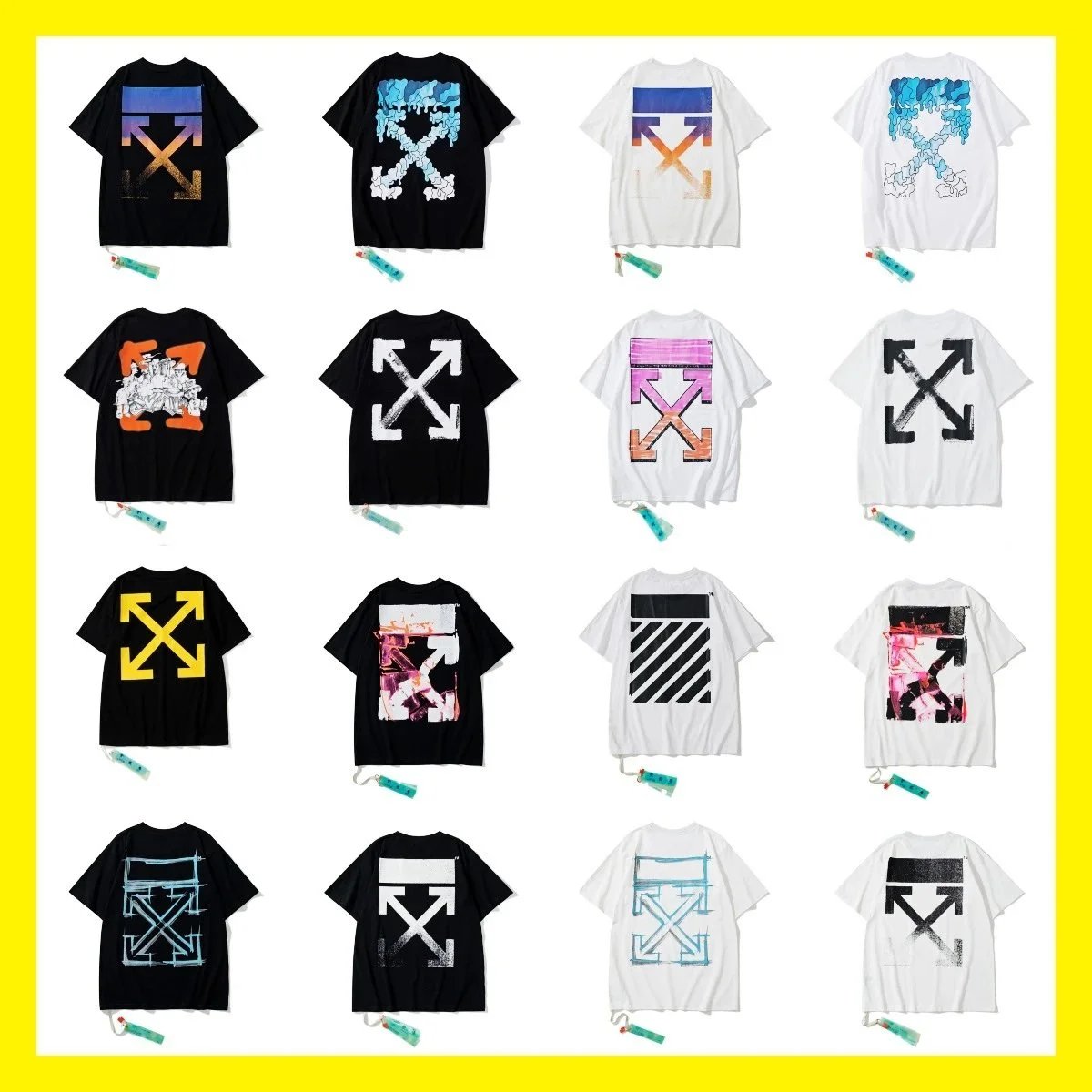 Off-White Arrows Graphic Cotton T-Shirt Multicolor