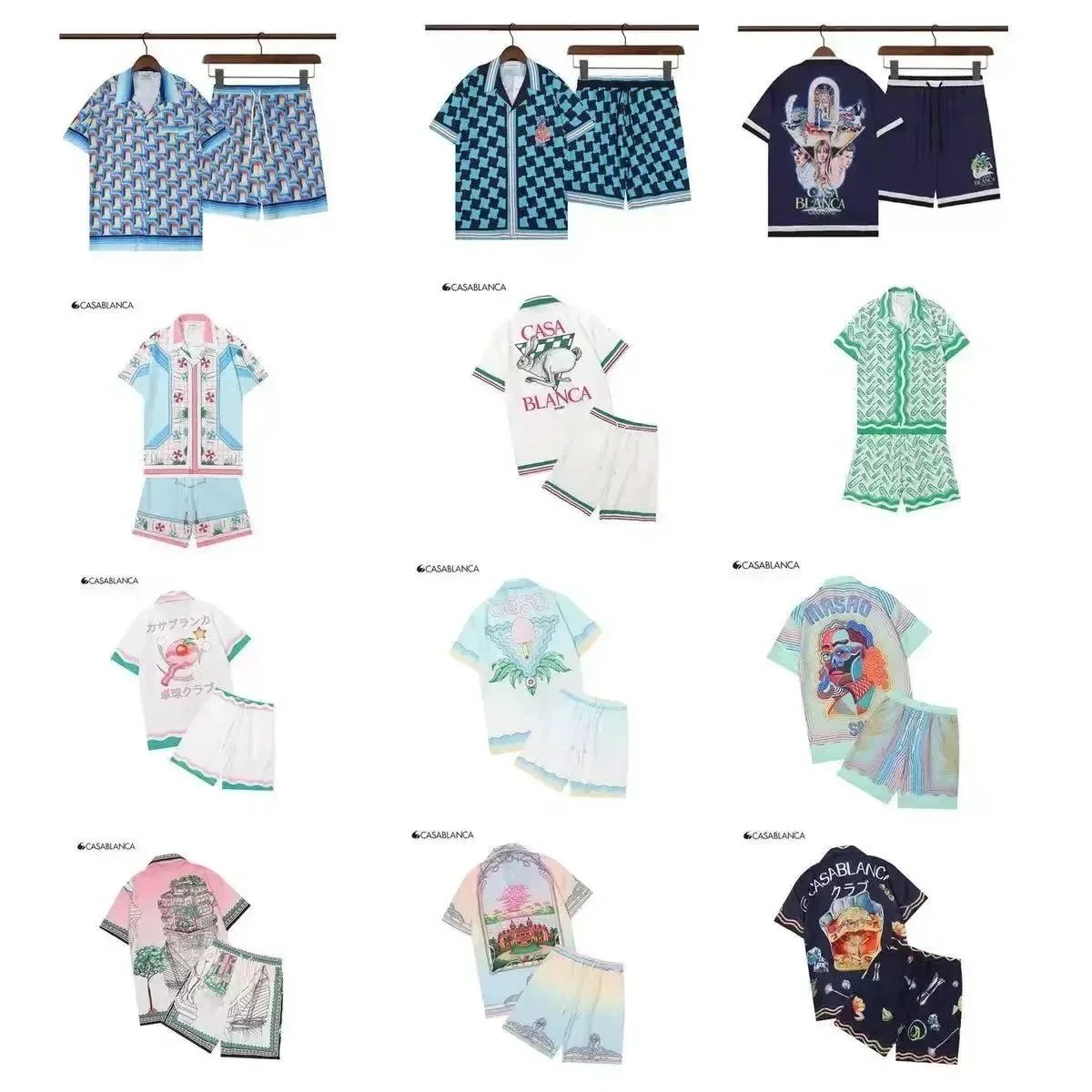 Casablanca Graphic Print Summer Matching Set Multicolor