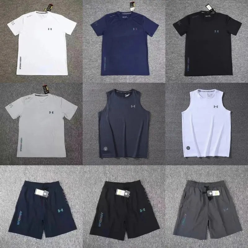 Under Armour UA Performance Training Set Athletic T-Shirt Tank Top and Shorts Multicolor