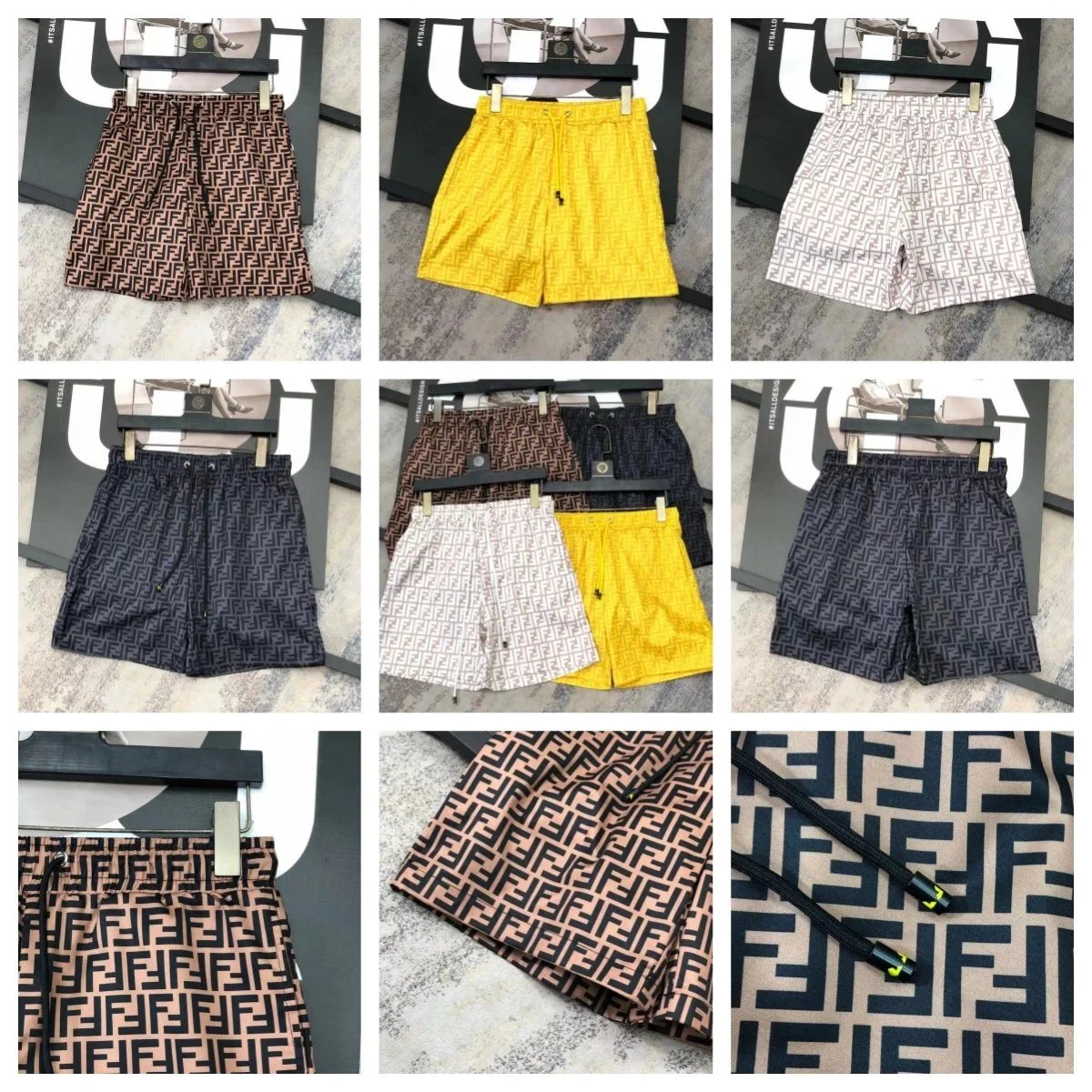 Fendi FF Monogram casual Shorts Multicolor