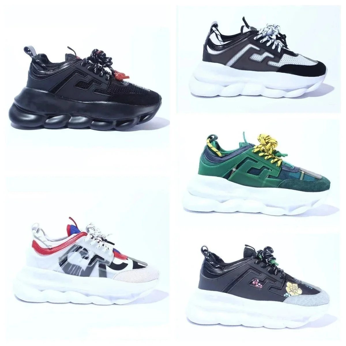 Versace Chain Reaction Chunky Sneakers Multicolor