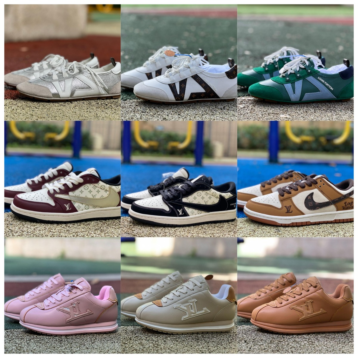 Louis Vuitton LV Sneaker Collection Casual Sneakers Multicolor