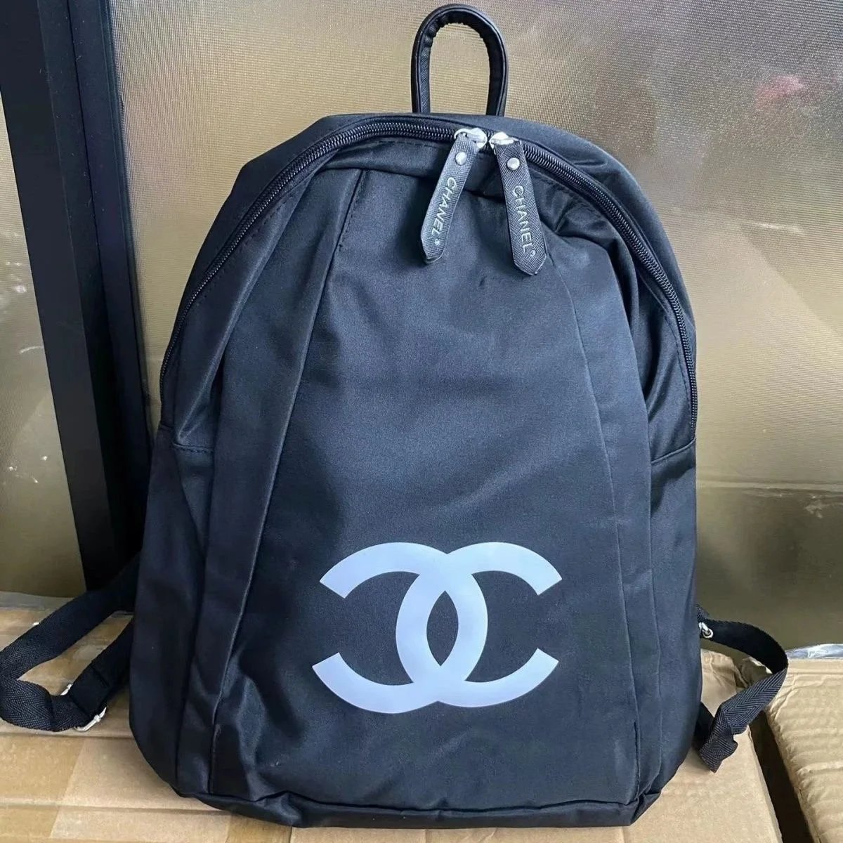Chanel Nylon Casual Backpack Black