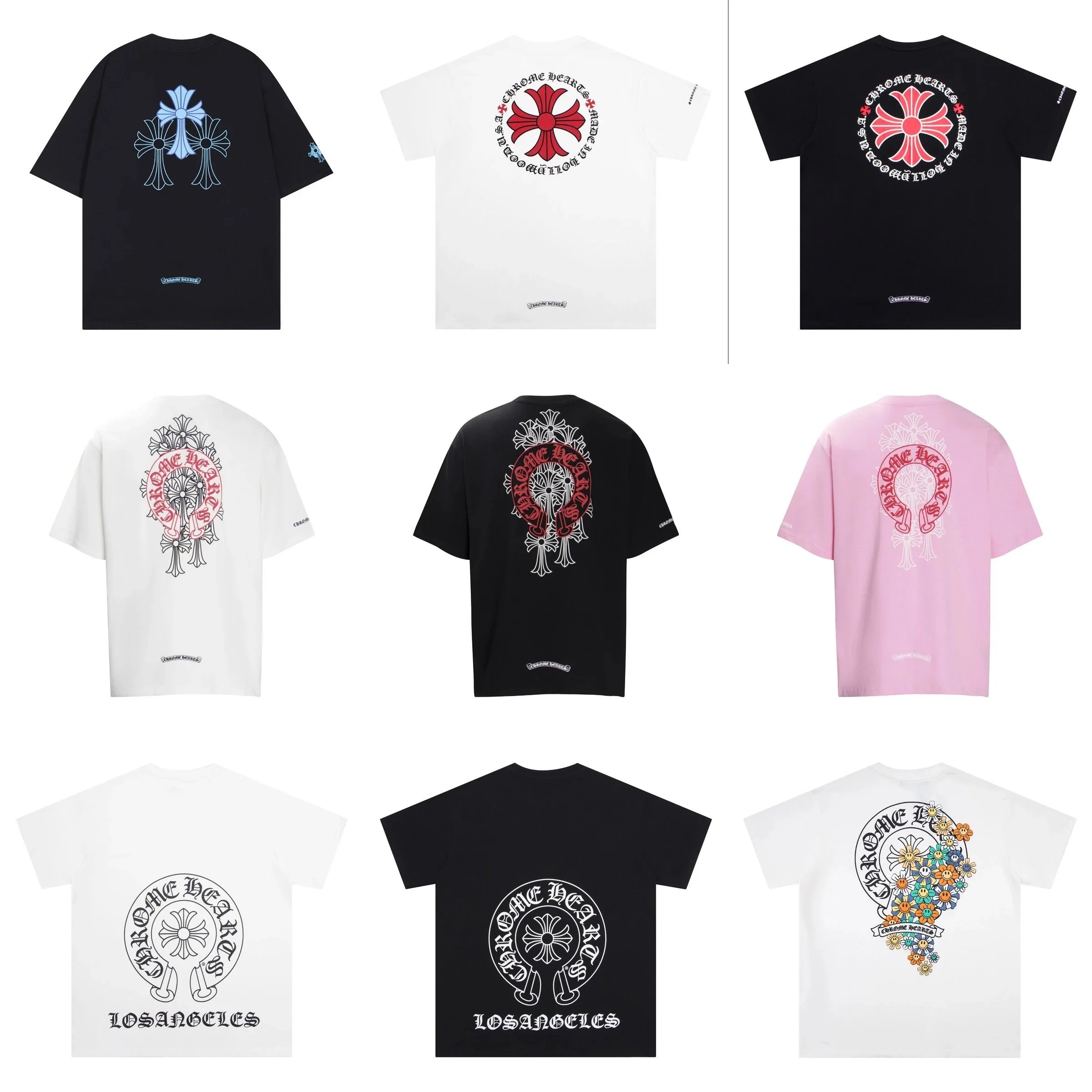 Chrome Hearts Graphic Print Oversized T-Shirt Multicolor