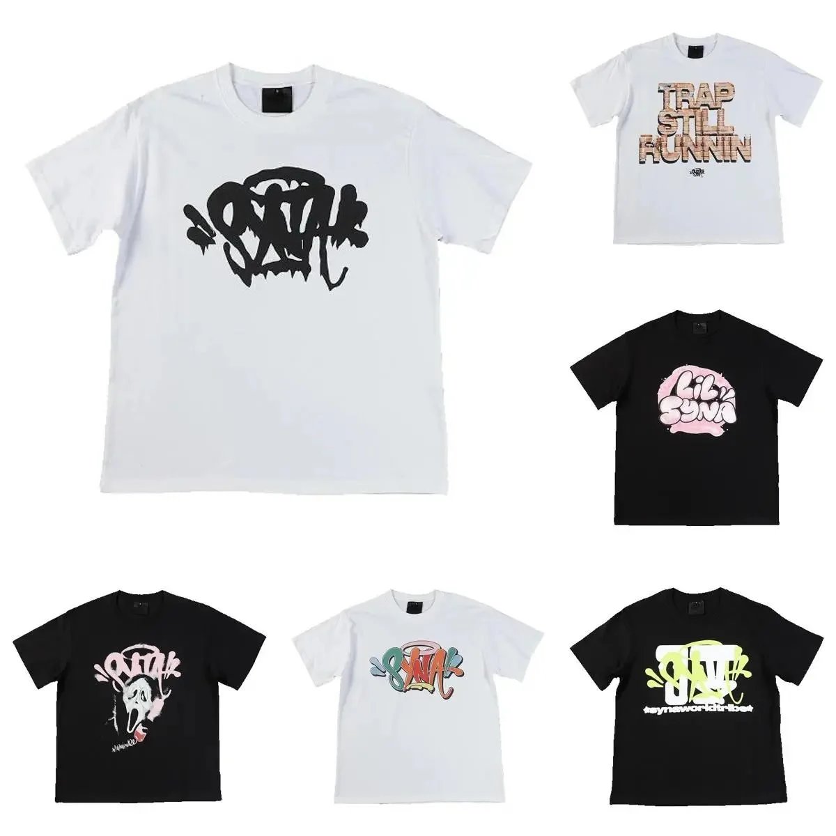 Syna World Syna Graphic Print Oversized Tee Multicolor