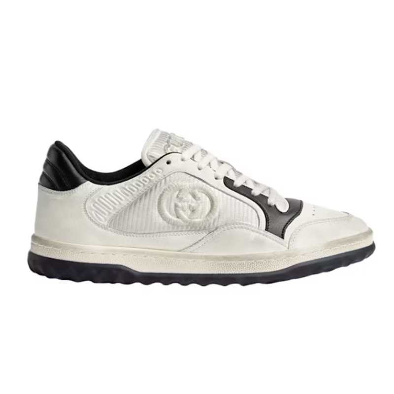 Gucci Basket Low Top Sneakers White and Black