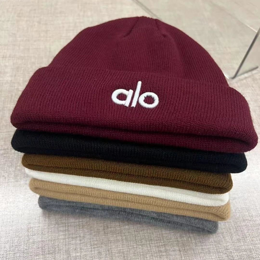 Alo Yoga Ribbed Beanie Knit Hat Multicolor