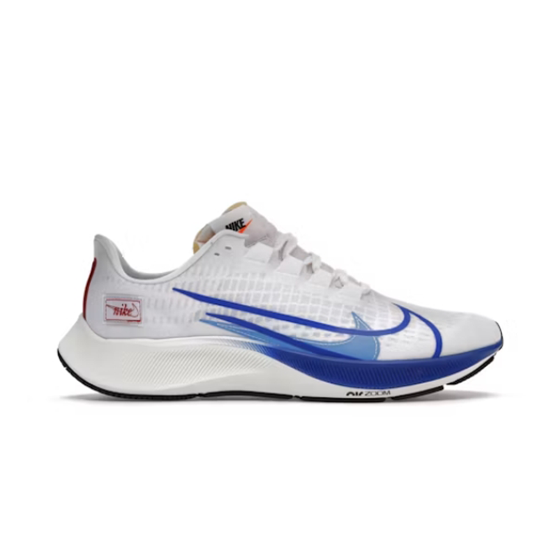 Nike Air Zoom Pegasus 38 Lightweight Running Shoes White and Blue