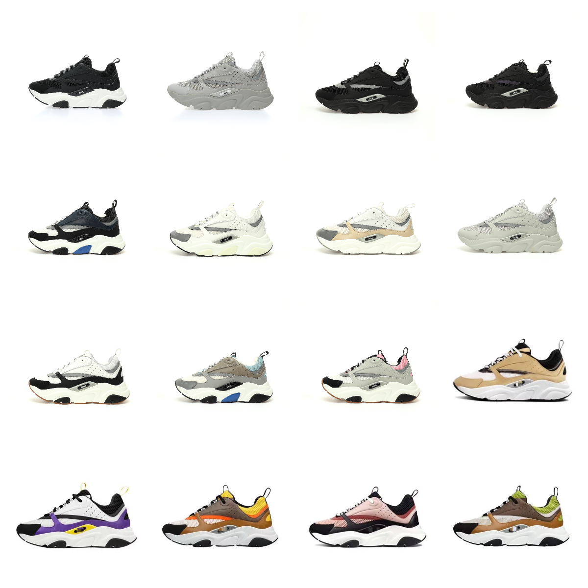 Dior B22 Chunky Sneakers Multicolor