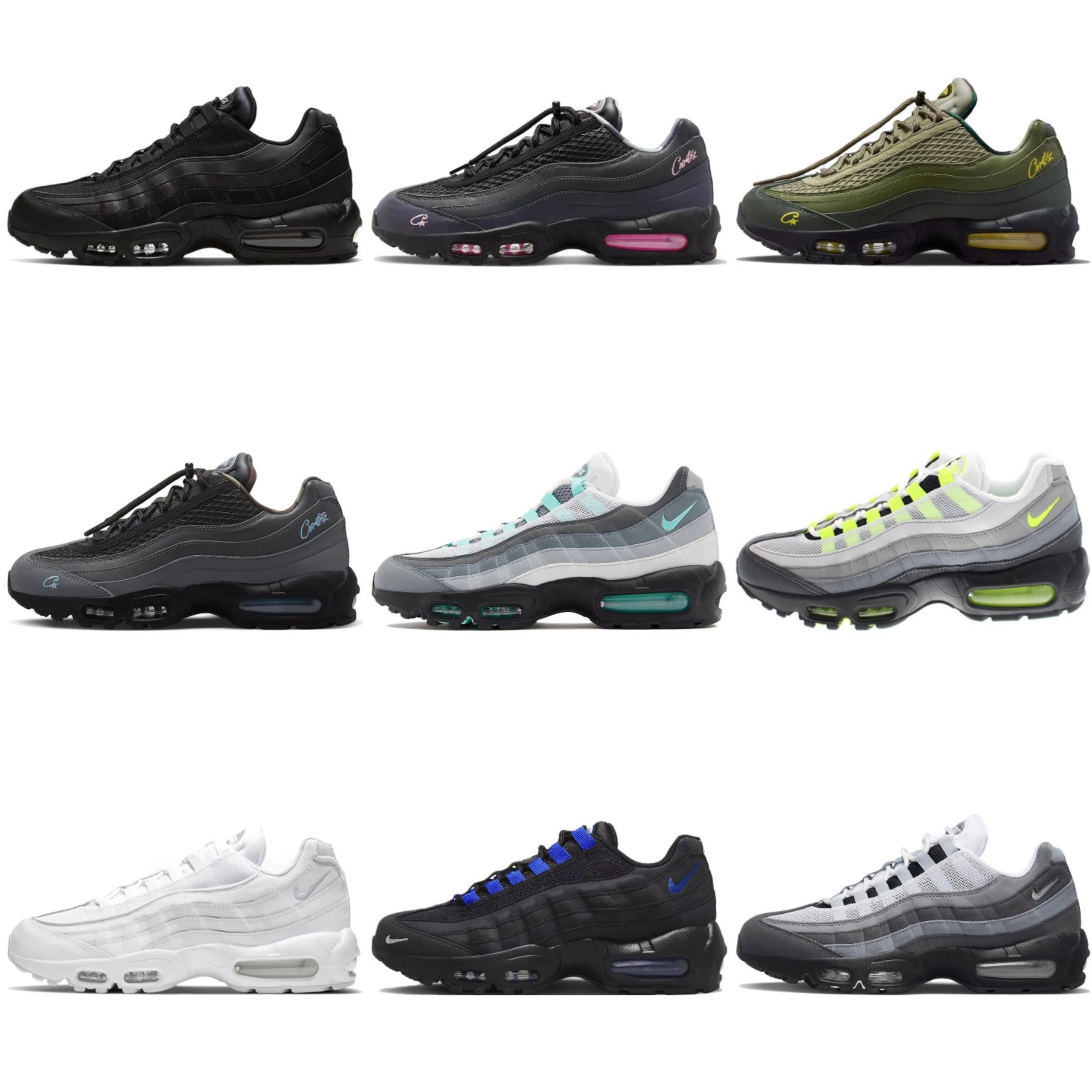 Nike Air Max 95 Chunky Retro Sneakers Multicolor