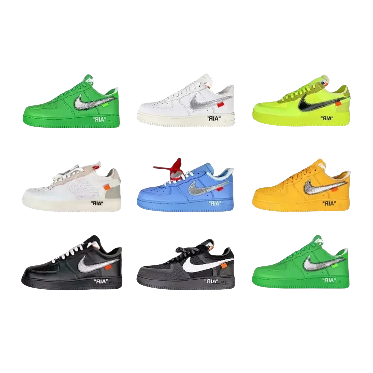 Nike Air Force 1 Low Off-White Chunky Sneakers Multicolor