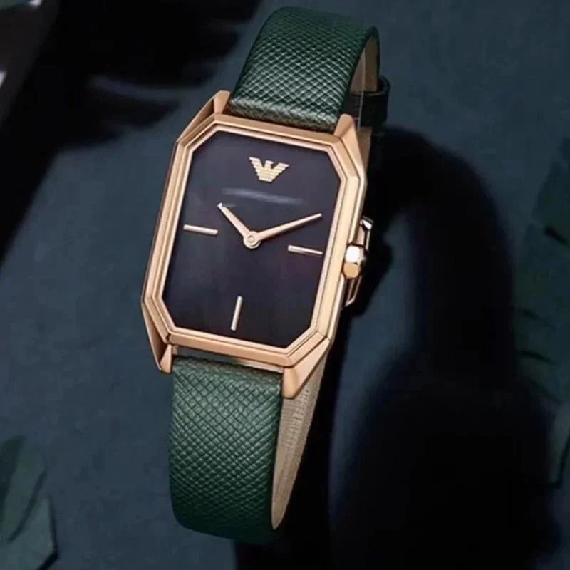 Emporio Armani EA AR11503 Elegant Quartz Watch Green and Gold