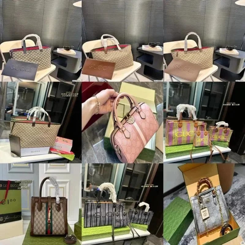 Gucci GG Supreme Classic Tote and Handbag Collection Multicolor