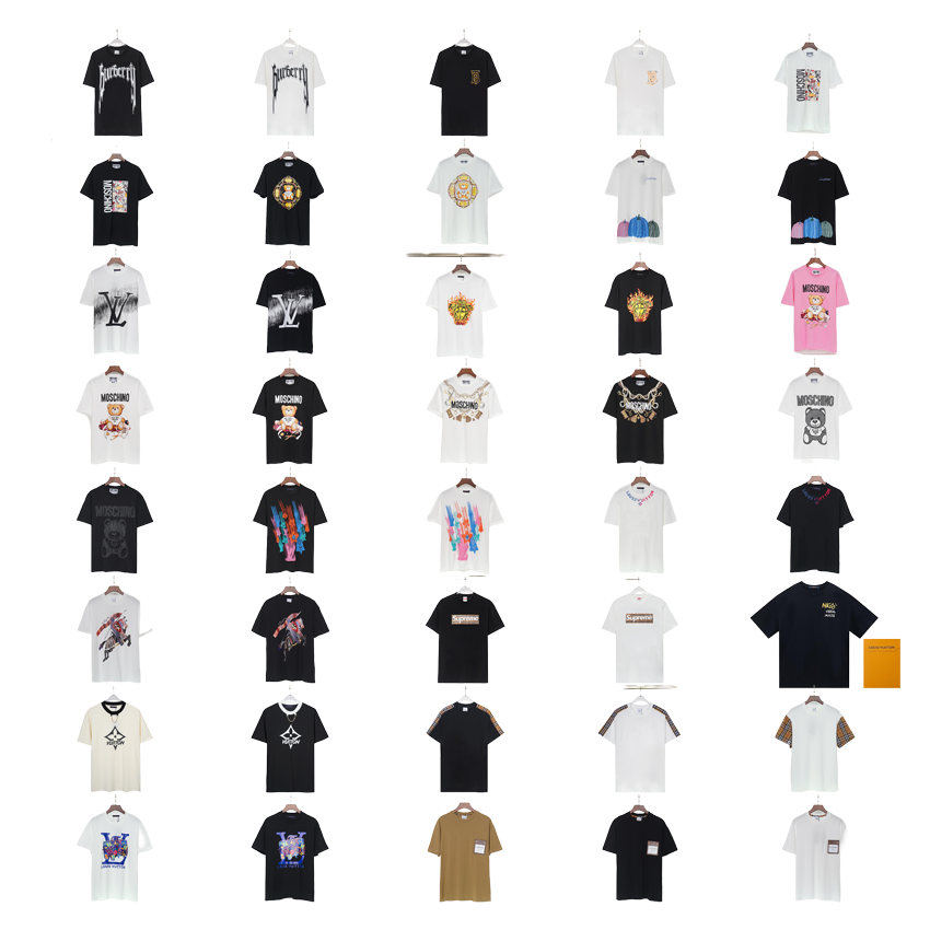 Design Graphic T-Shirt Collection Casual Cotton T-Shirt Multicolor