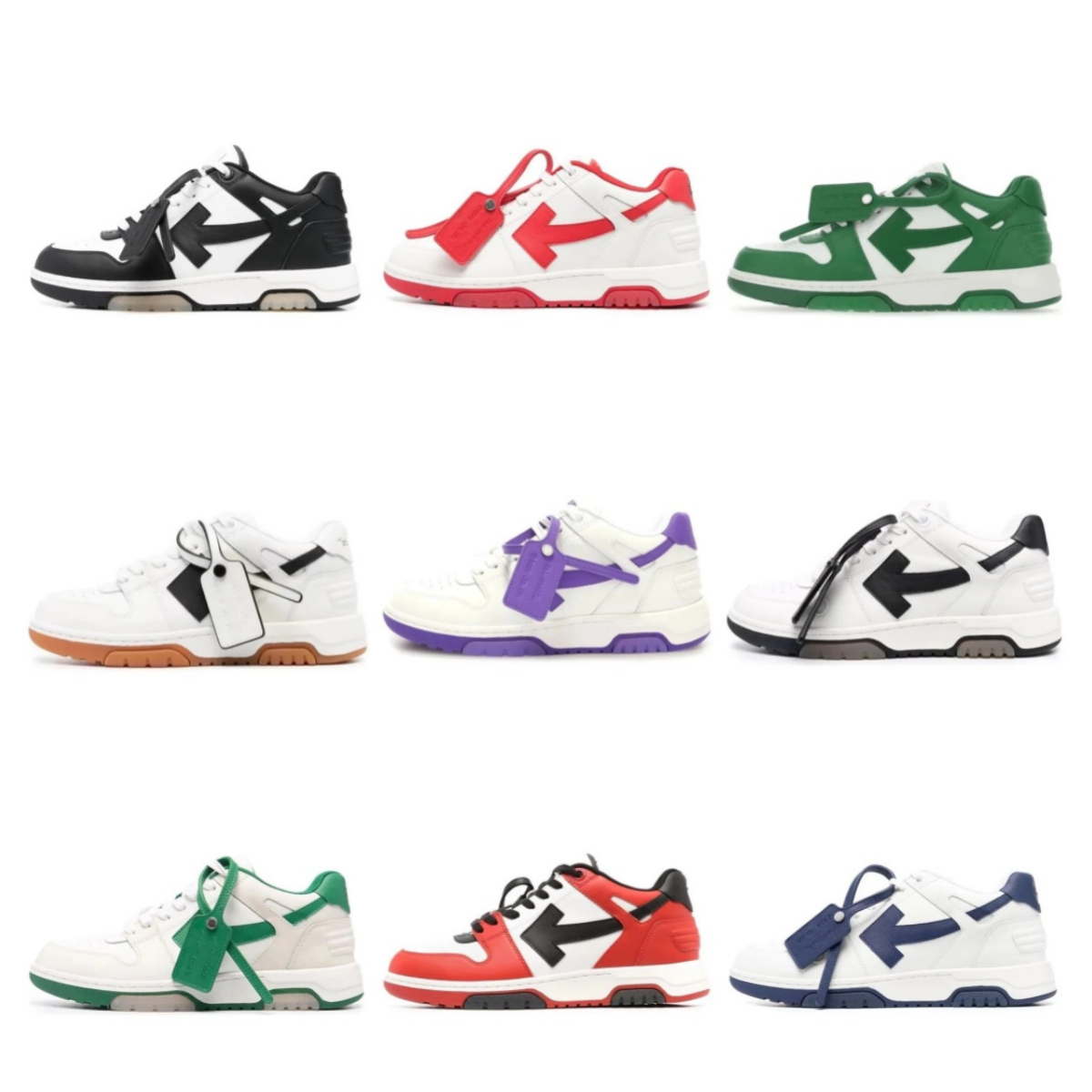 Off-White Out of Office OOO Chunky Sneakers Multicolor