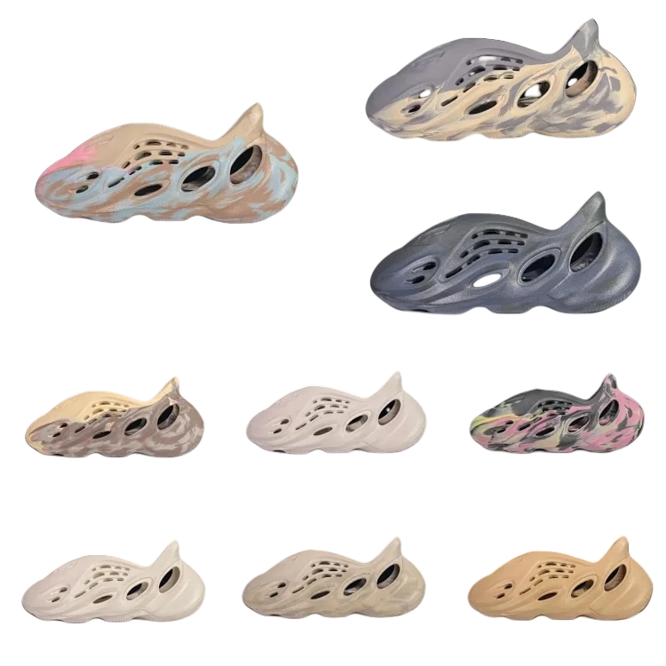 Adidas Yeezy Foam Runner Chunky Slip-On Sneakers Multicolor
