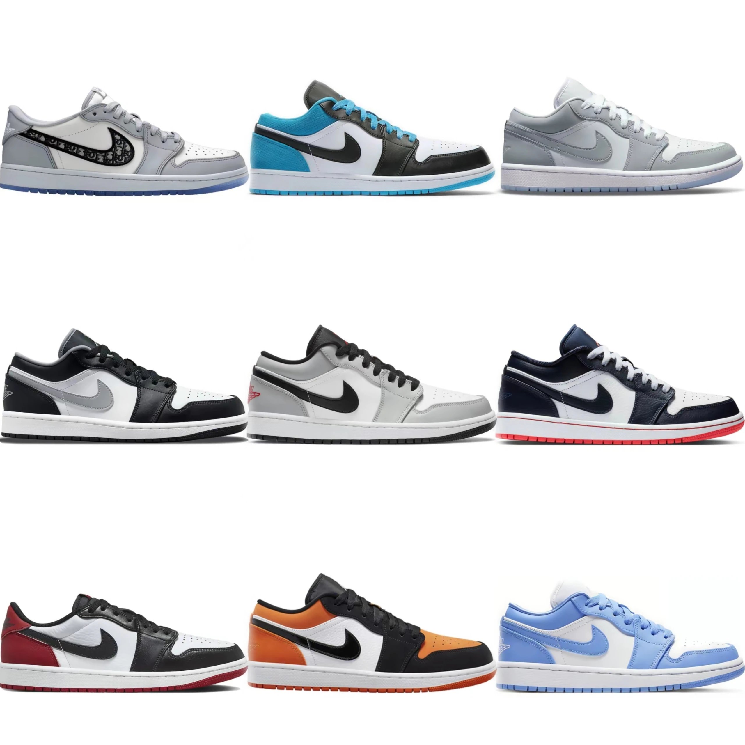 Nike Air Jordan 1 Low Retro Sneakers Multicolor