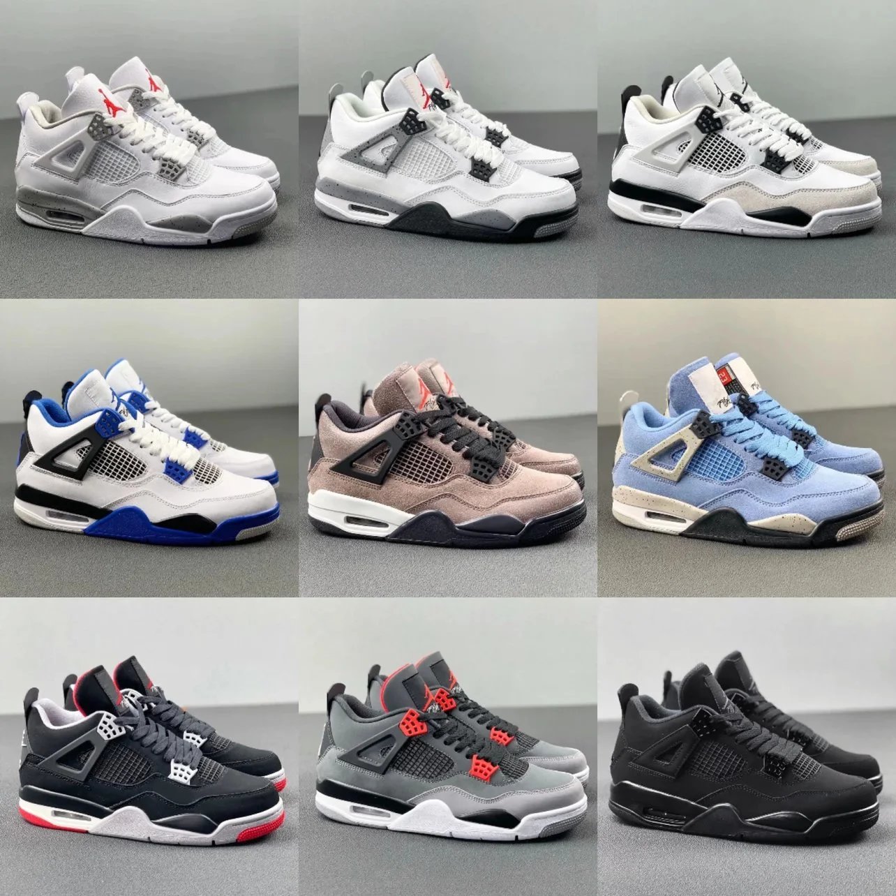 Jordan Air Jordan 4 Retro Chunky Basketball Sneakers Multicolor