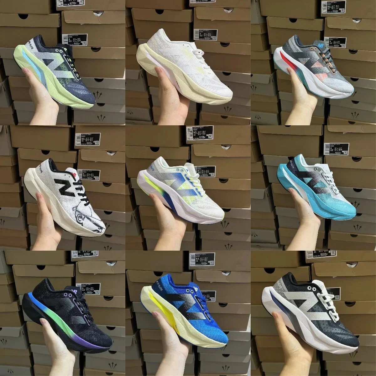 New Balance NB FuelCell SuperComp Elite v4 Lightweight Running Sneakers Multicolor