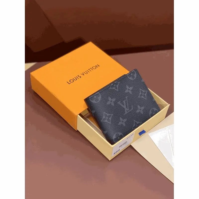 Louis Vuitton LV Monogram Eclipse Multiple Wallet Compact Accessory Black