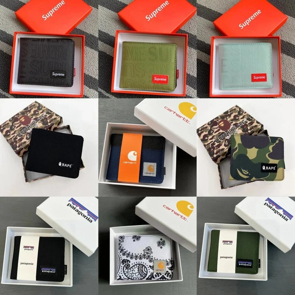 Supreme Bifold Wallet Casual Accessory Multicolor
