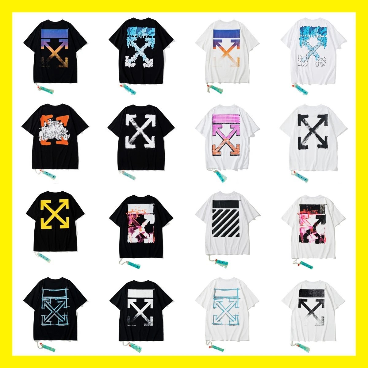 Off-White Arrows Graphic Oversized T-Shirt Multicolor