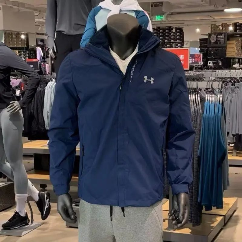 Under Armour UA Windbreaker Lightweight Jacket Navy