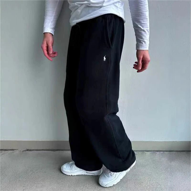 Ralph Lauren Pony Embroidery Casual Sweatpants Black