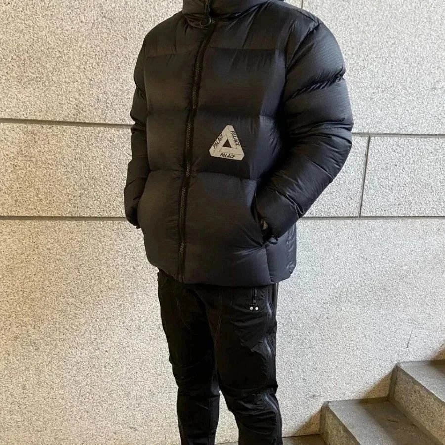 Palace Tri-Ferg Puffer Jacket Streetwear Down Jacket Black