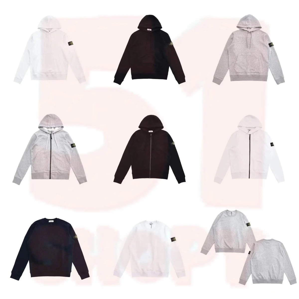 Stone Island Compass Patch Cotton Sweatshirts and Hoodies Multicolor